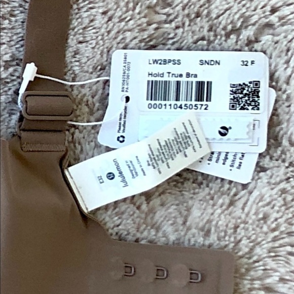 NWT Lululemon Hold True Bra - Soft Sand - Picture 6 of 6